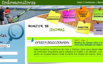 ¿Quieres ser Monitor de Tiempo Libre este verano?