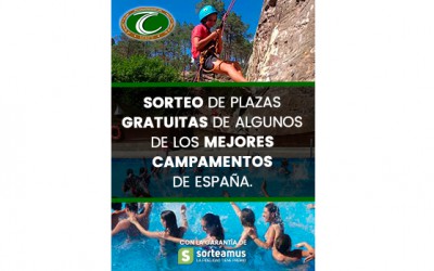 Sorteo de plazas gratuitas en campamentos de verano 2017