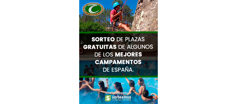 Sorteo de plazas gratuitas en campamentos de verano 2017