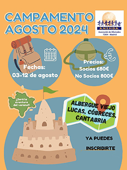 CAMPAMENTO ANSHDA AGOSTO 2024 - TDAH ANSHDA