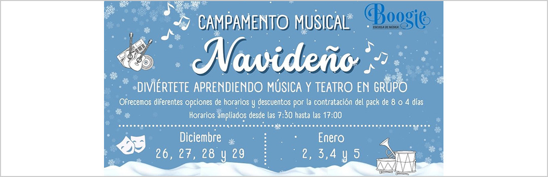 CAMPAMENTO MUSICAL NAVIDEÑO BOOGIE 2023