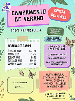 CAMPAMENTO URBANO DEHESA DE LA VILLA 2024