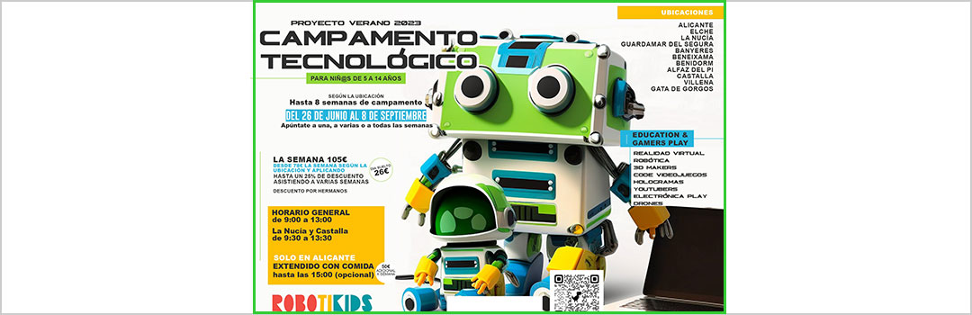 CAMPAMENTO TECNOLÓGICO ROBOTIKIDS 2023